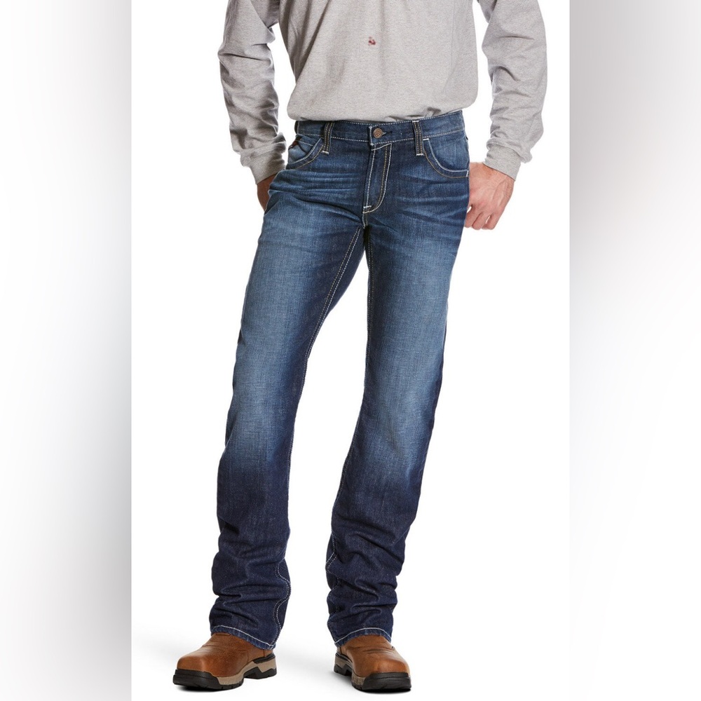 Ariat FR M5 Slim Straight Leg Blue Jeans w/Flame Resistant Technology Size 44/32